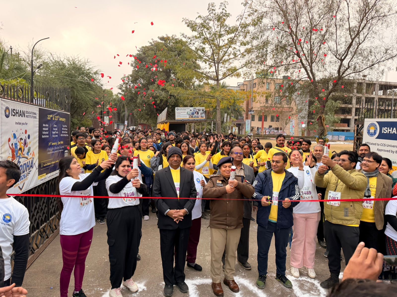 5 km Walkathon - Spardha Inter-College Sports Fest at Ishan Institute of Law